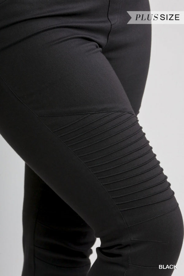 Women's Ankle Pants Bottoms Slacks Trousers Jeggings Stretch with Side Zipper